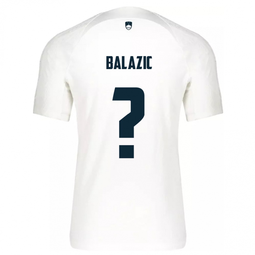 Men Football Slovenia Jan Balazic #0 White Home Jersey 24-26 T-Shirt Uk