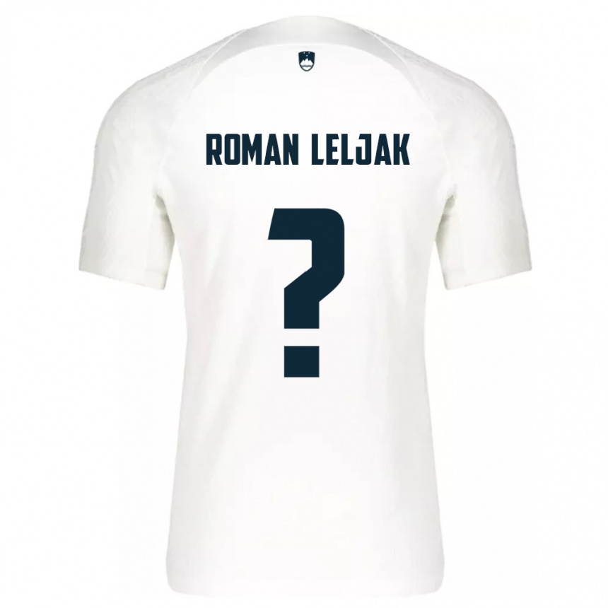 Men Football Slovenia Nejc Roman Leljak #0 White Home Jersey 24-26 T-Shirt Uk