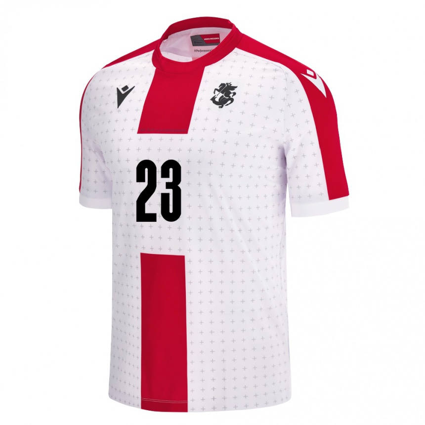 Men Football Georgia Salomi Dimopoulou #23 White Home Jersey 24-26 T-Shirt Uk