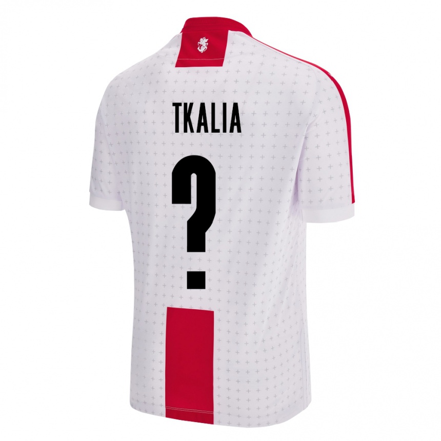 Men Football Georgia Nikoloz Tkalia #0 White Home Jersey 24-26 T-Shirt Uk