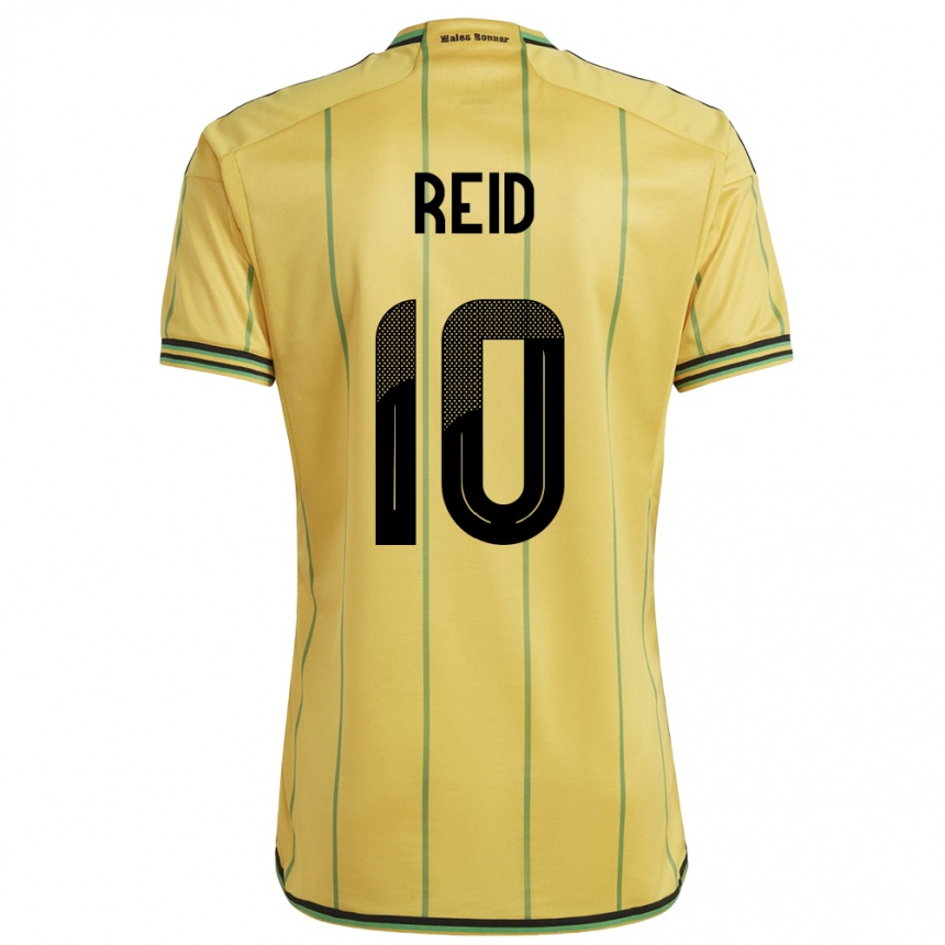 Men Football Jamaica Bobby De Cordova-Reid #10 Yellow Home Jersey 24-26 T-Shirt Uk