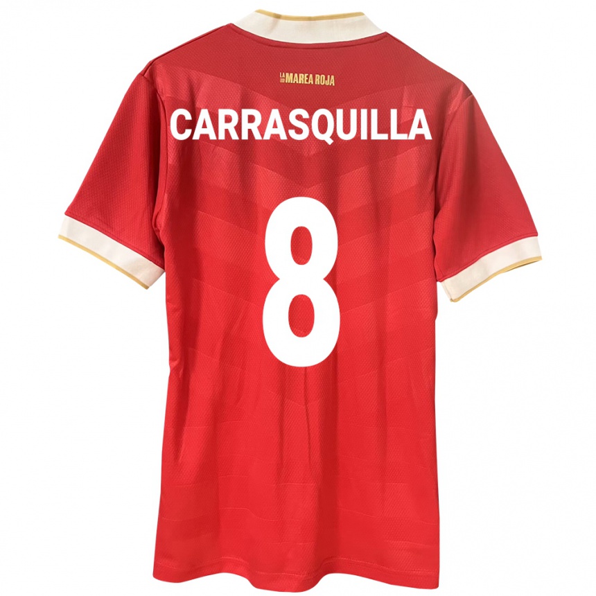 Men Football Panama Adalberto Carrasquilla #8 Red Home Jersey 24-26 T-Shirt Uk