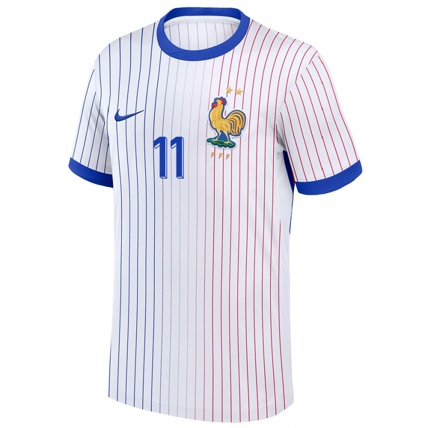 Men Football France Amine Gouiri #11 White Away Jersey 24-26 T-Shirt Uk