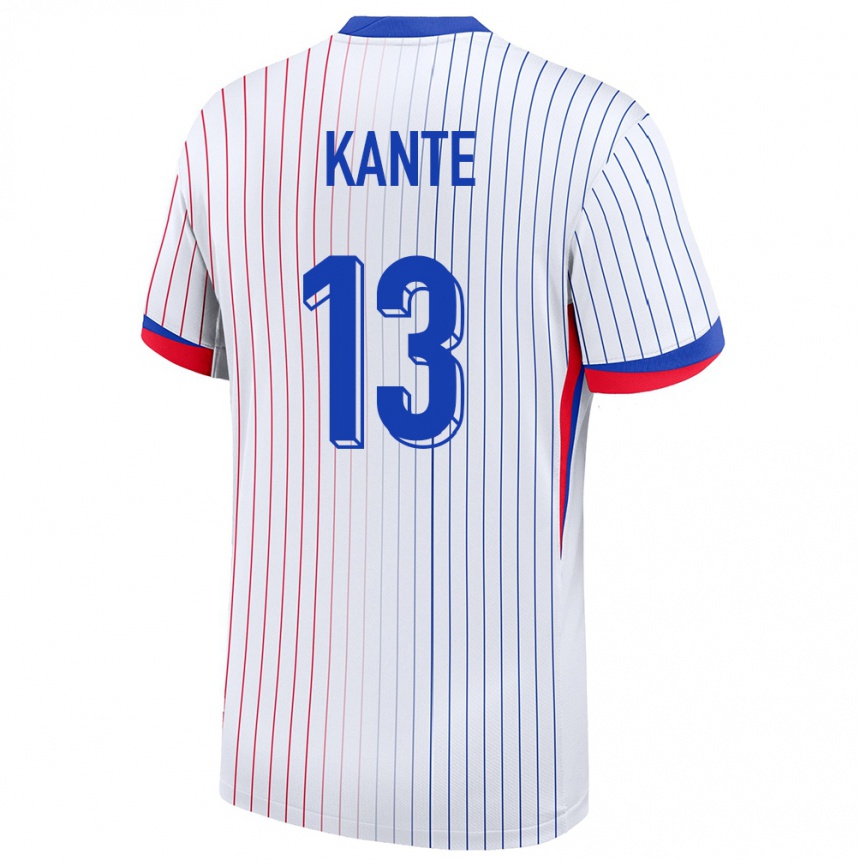 Men Football France N Golo Kante #13 White Away Jersey 24-26 T-Shirt Uk