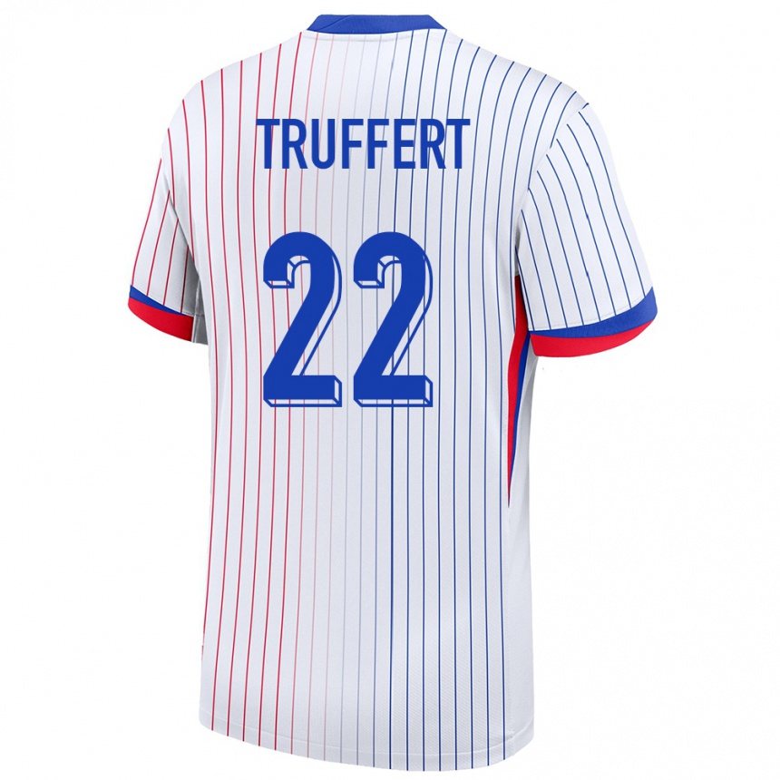 Men Football France Adrien Truffert #22 White Away Jersey 24-26 T-Shirt Uk