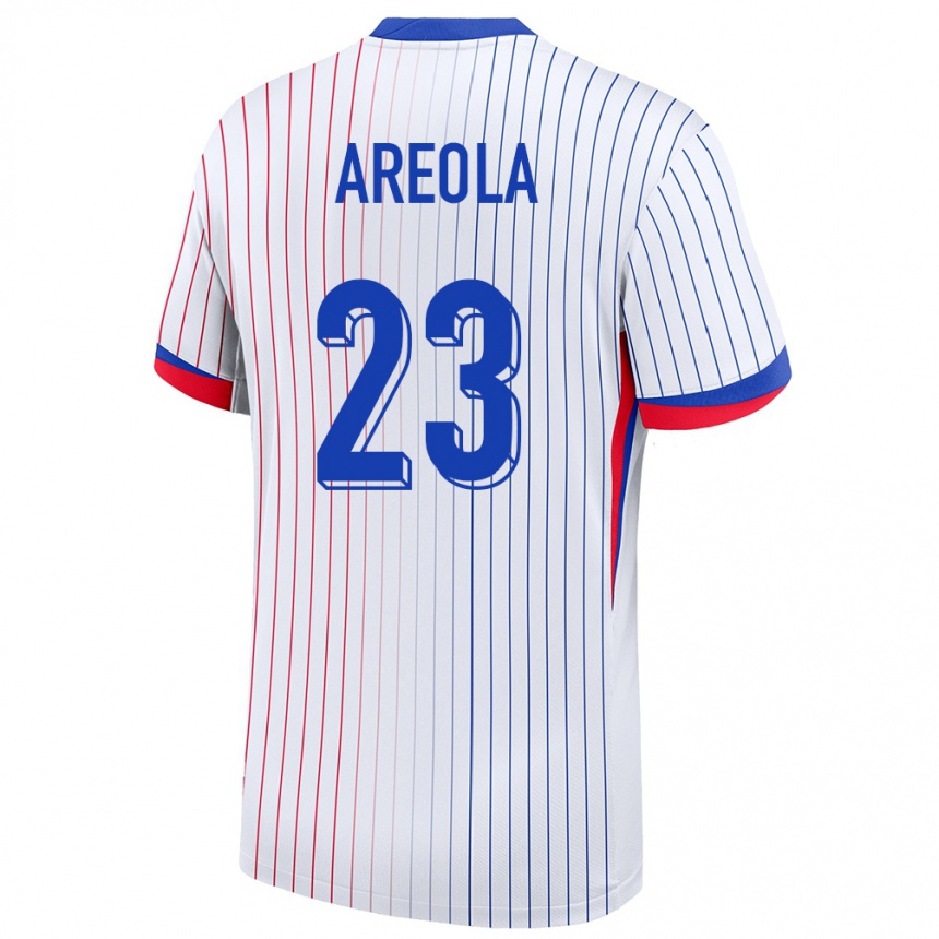 Men Football France Alphonse Areola #23 White Away Jersey 24-26 T-Shirt Uk