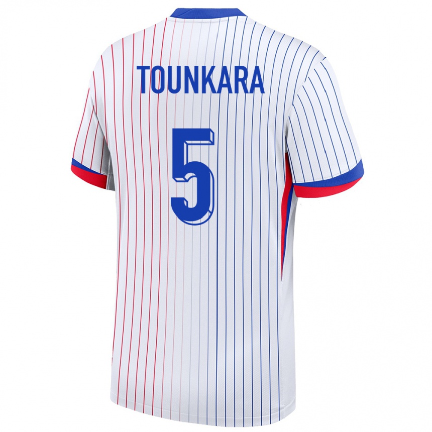 Men Football France Aissatou Tounkara #5 White Away Jersey 24-26 T-Shirt Uk