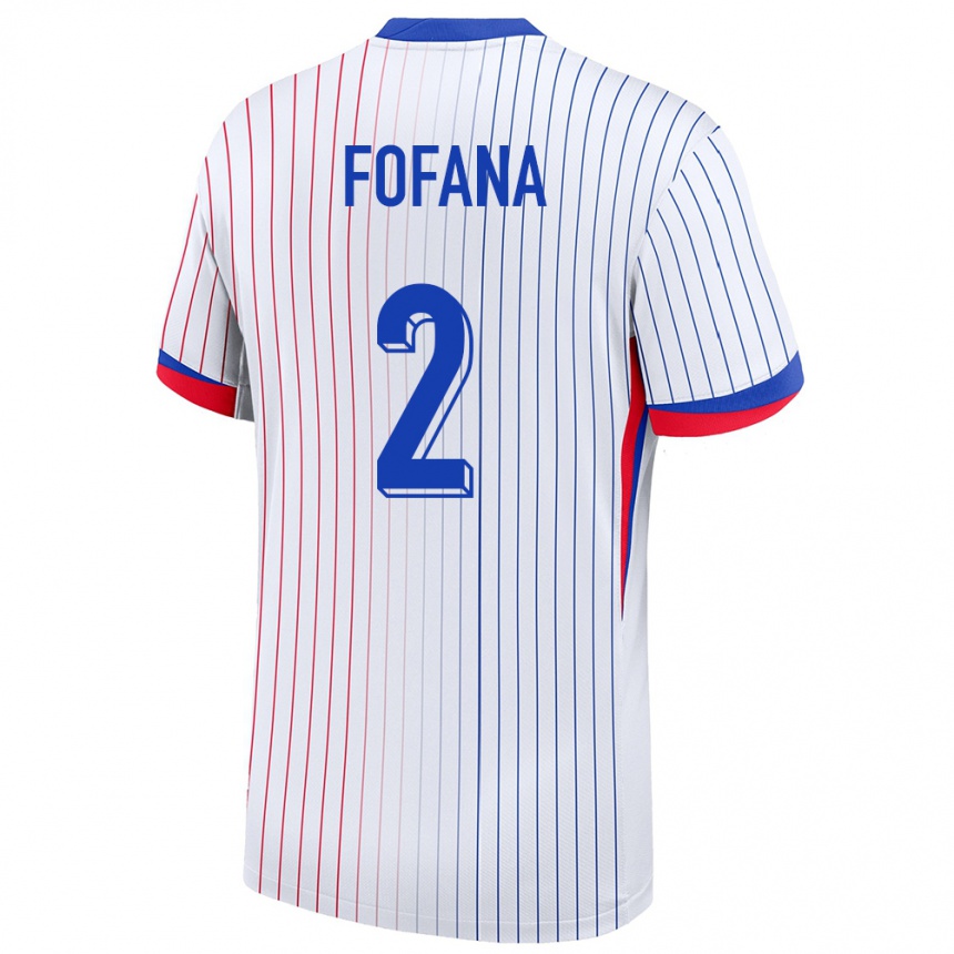 Men Football France Wesley Fofana #2 White Away Jersey 24-26 T-Shirt Uk