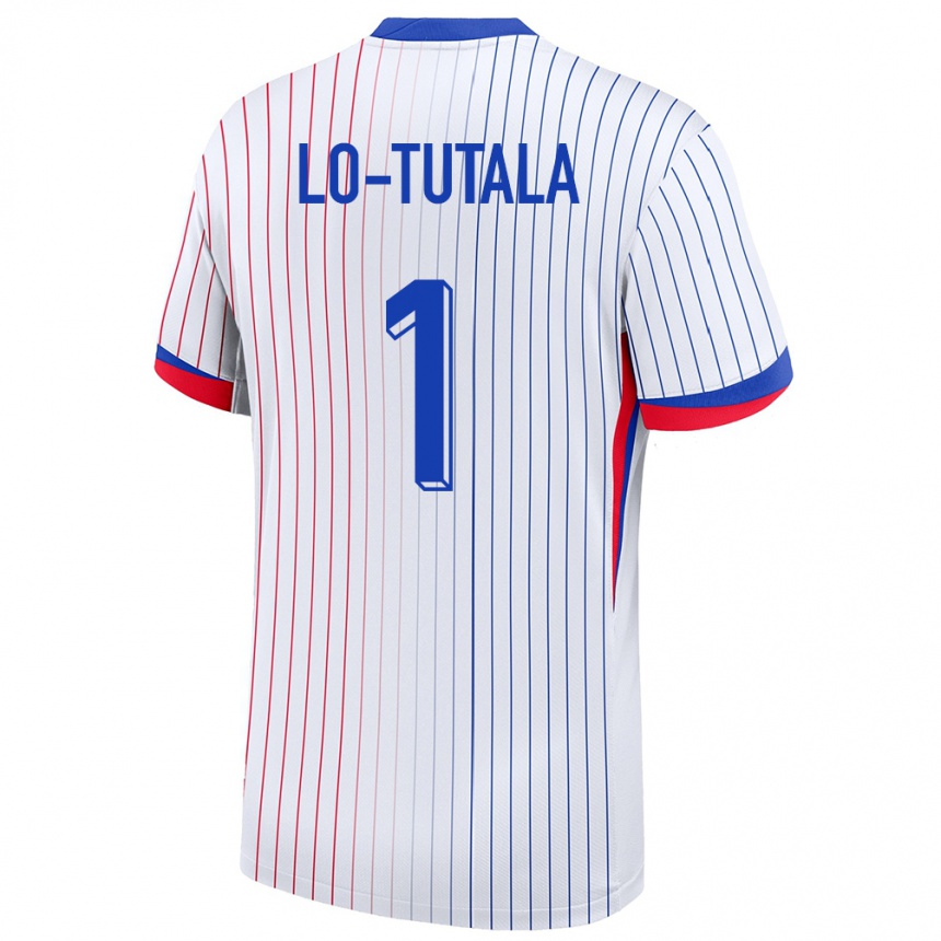 Men Football France Thimothee Lo Tutala #1 White Away Jersey 24-26 T-Shirt Uk