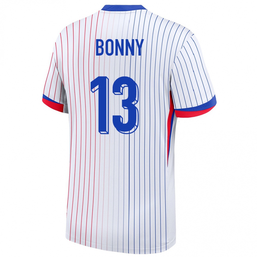 Men Football France Ange Yoan Bonny #13 White Away Jersey 24-26 T-Shirt Uk