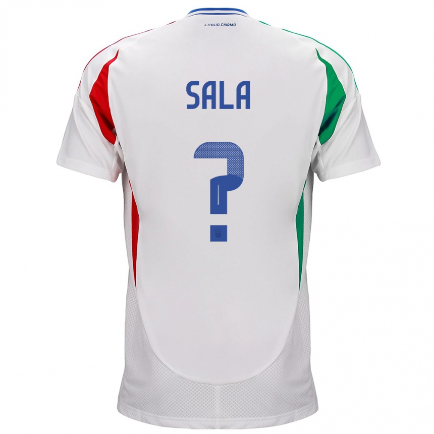 Men Football Italy Emanuele Sala #0 White Away Jersey 24-26 T-Shirt Uk