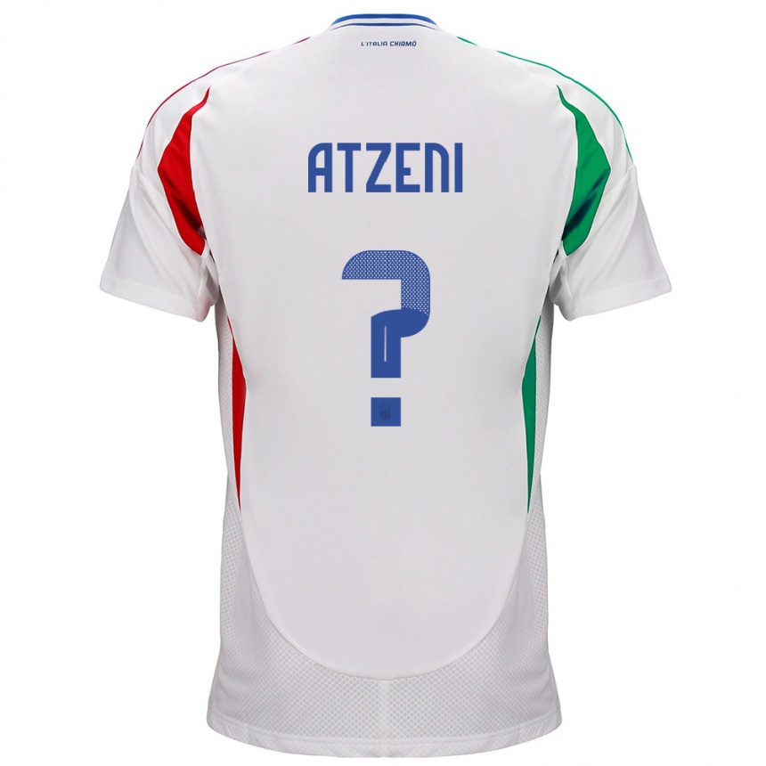 Men Football Italy Davide Atzeni #0 White Away Jersey 24-26 T-Shirt Uk