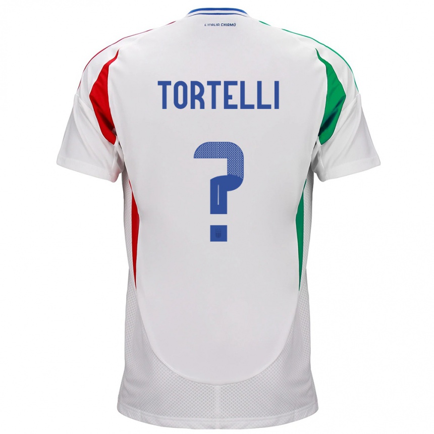 Men Football Italy Alice Tortelli #0 White Away Jersey 24-26 T-Shirt Uk