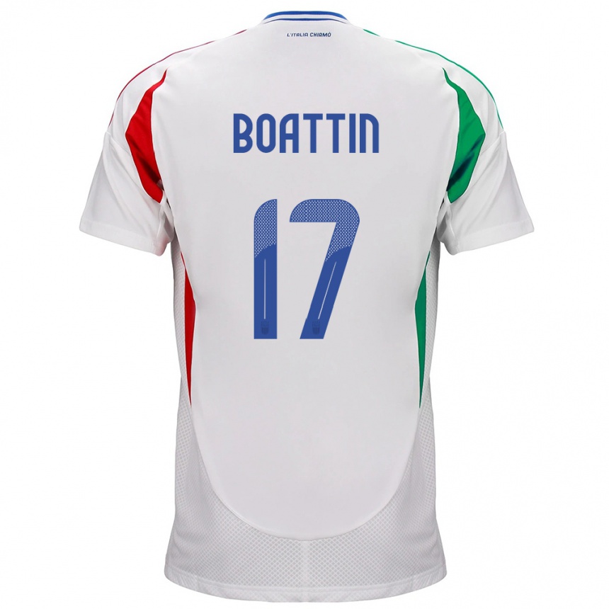 Men Football Italy Lisa Boattin #17 White Away Jersey 24-26 T-Shirt Uk