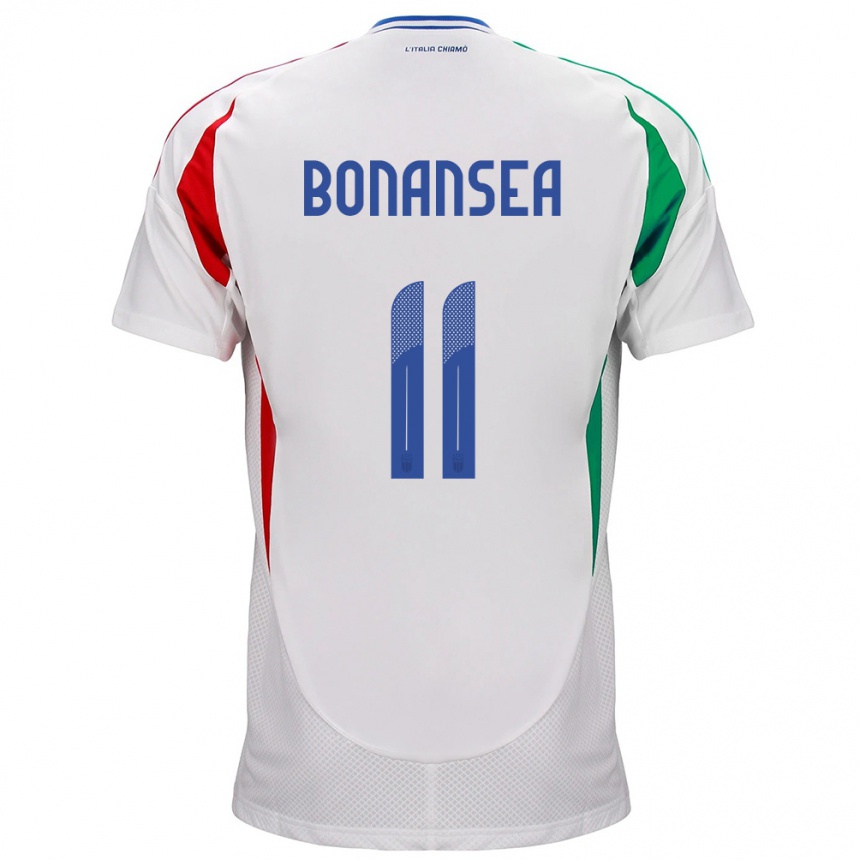 Men Football Italy Barbara Bonansea #11 White Away Jersey 24-26 T-Shirt Uk