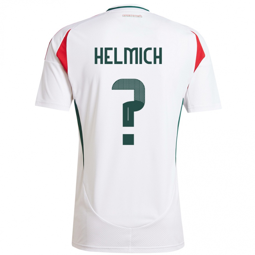 Men Football Hungary Pál Helmich #0 White Away Jersey 24-26 T-Shirt Uk