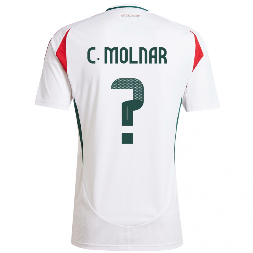 Men Football Hungary Csaba Molnár #0 White Away Jersey 24-26 T-Shirt Uk