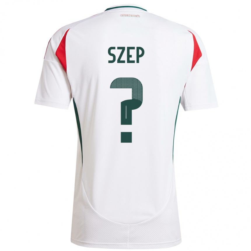 Men Football Hungary Márton Szép #0 White Away Jersey 24-26 T-Shirt Uk