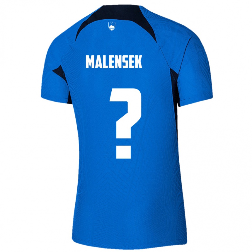 Men Football Slovenia Matej Malensek #0 Blue Away Jersey 24-26 T-Shirt Uk