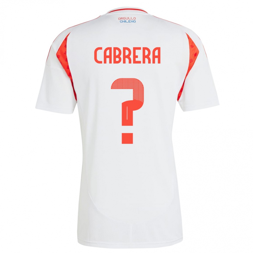 Men Football Chile Vicente Cabrera #0 White Away Jersey 24-26 T-Shirt Uk