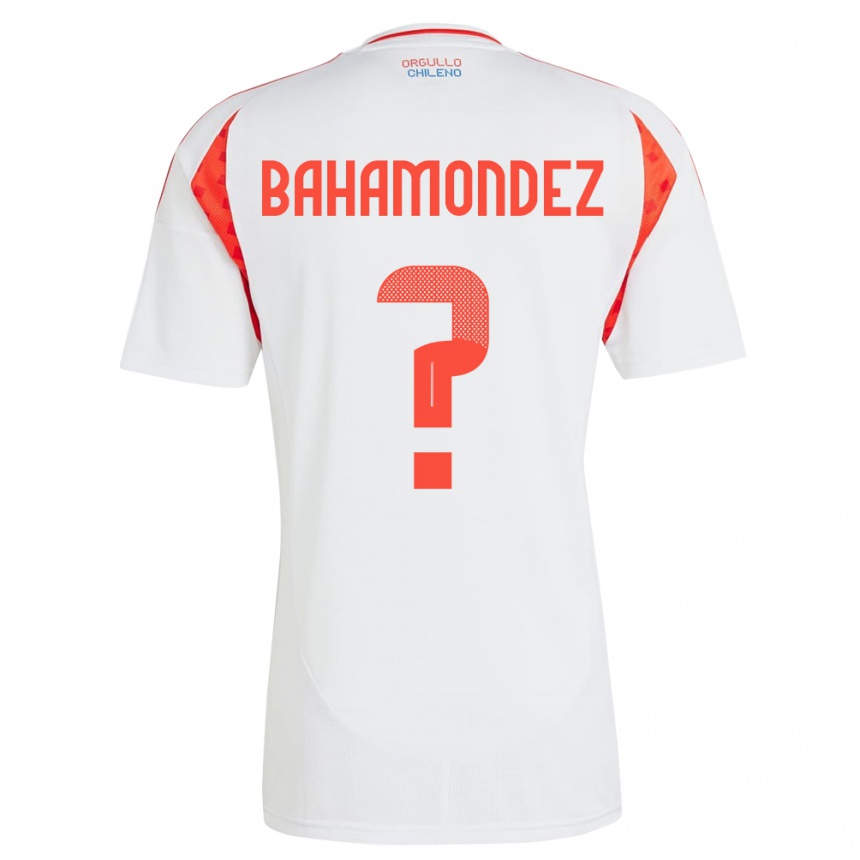 Men Football Chile Taizo Bahamondez #0 White Away Jersey 24-26 T-Shirt Uk