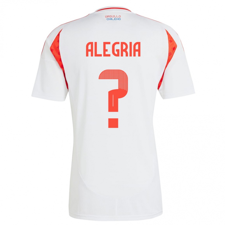 Men Football Chile Ian Alegría #0 White Away Jersey 24-26 T-Shirt Uk