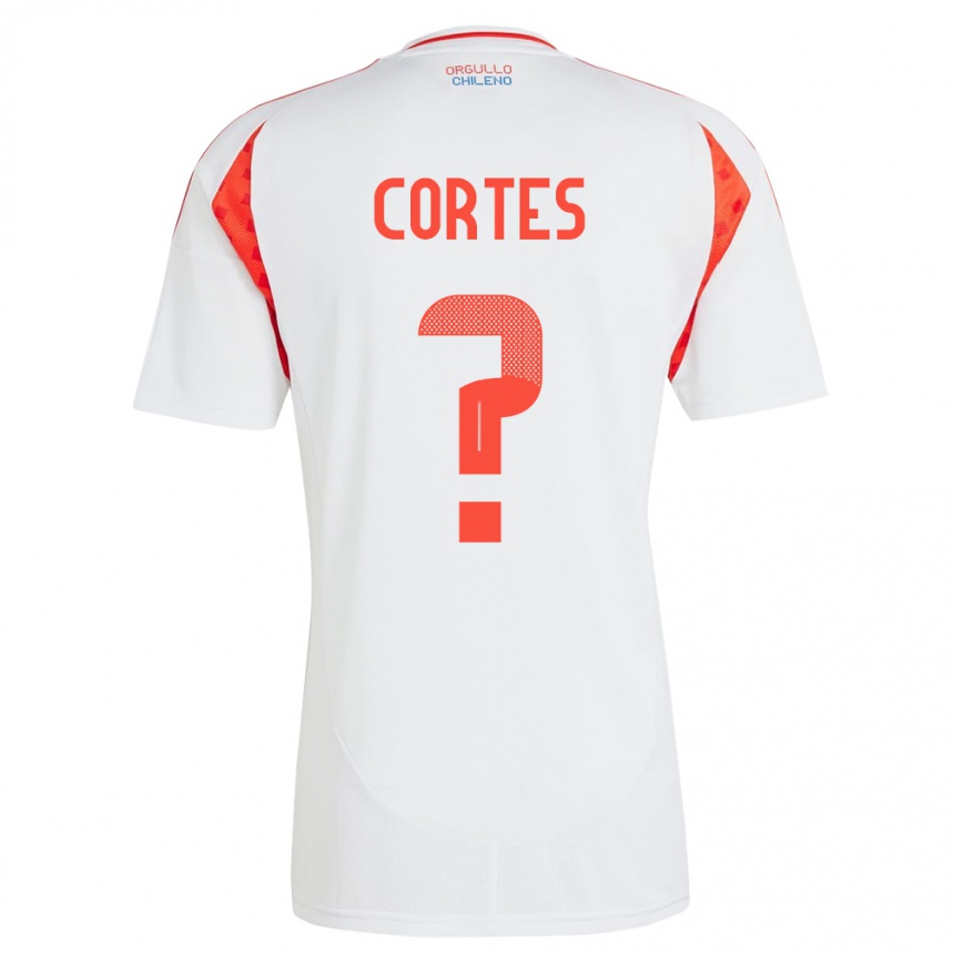 Men Football Chile Millaray Cortés #0 White Away Jersey 24-26 T-Shirt Uk