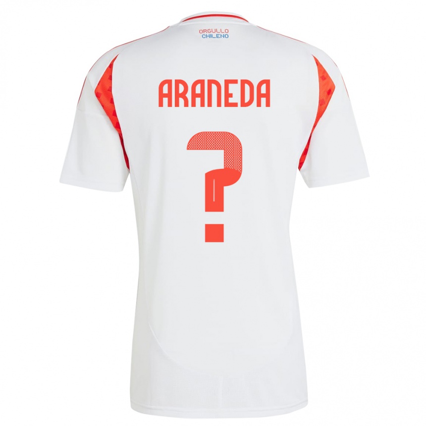 Men Football Chile Arantxa Araneda #0 White Away Jersey 24-26 T-Shirt Uk