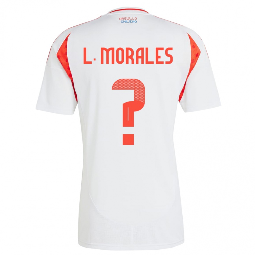 Men Football Chile Lauryn Morales #0 White Away Jersey 24-26 T-Shirt Uk