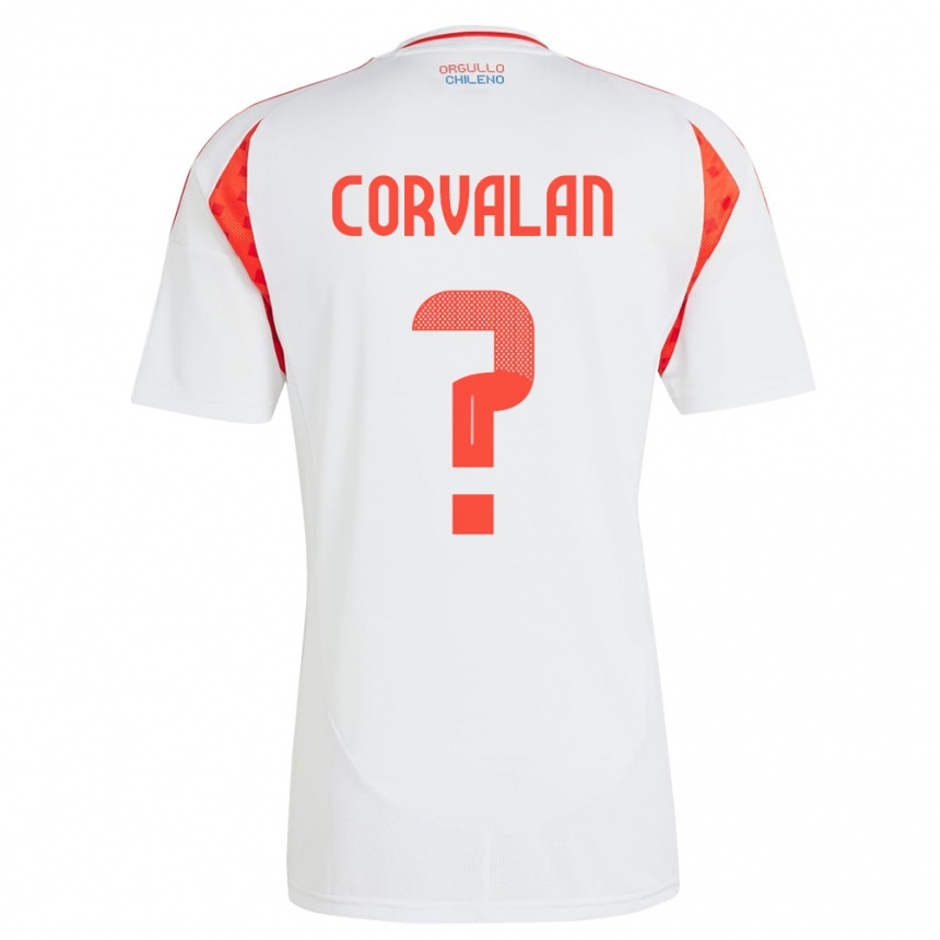 Men Football Chile Elisa Corvalan #0 White Away Jersey 24-26 T-Shirt Uk