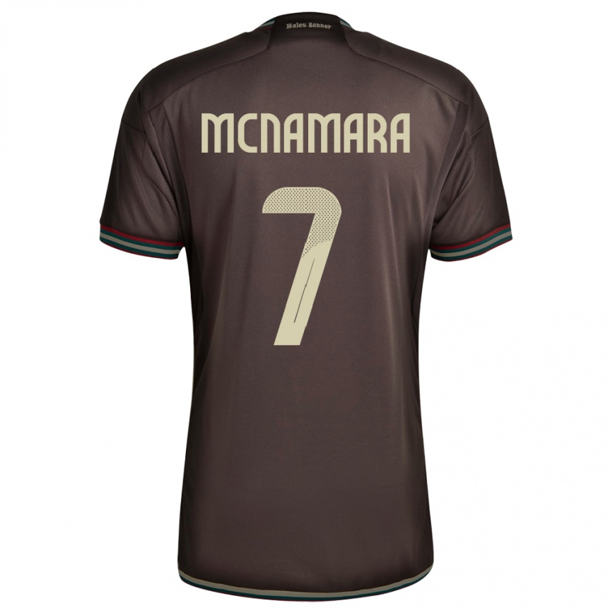 Men Football Jamaica Peyton Mcnamara #7 Night Brown Away Jersey 24-26 T-Shirt Uk