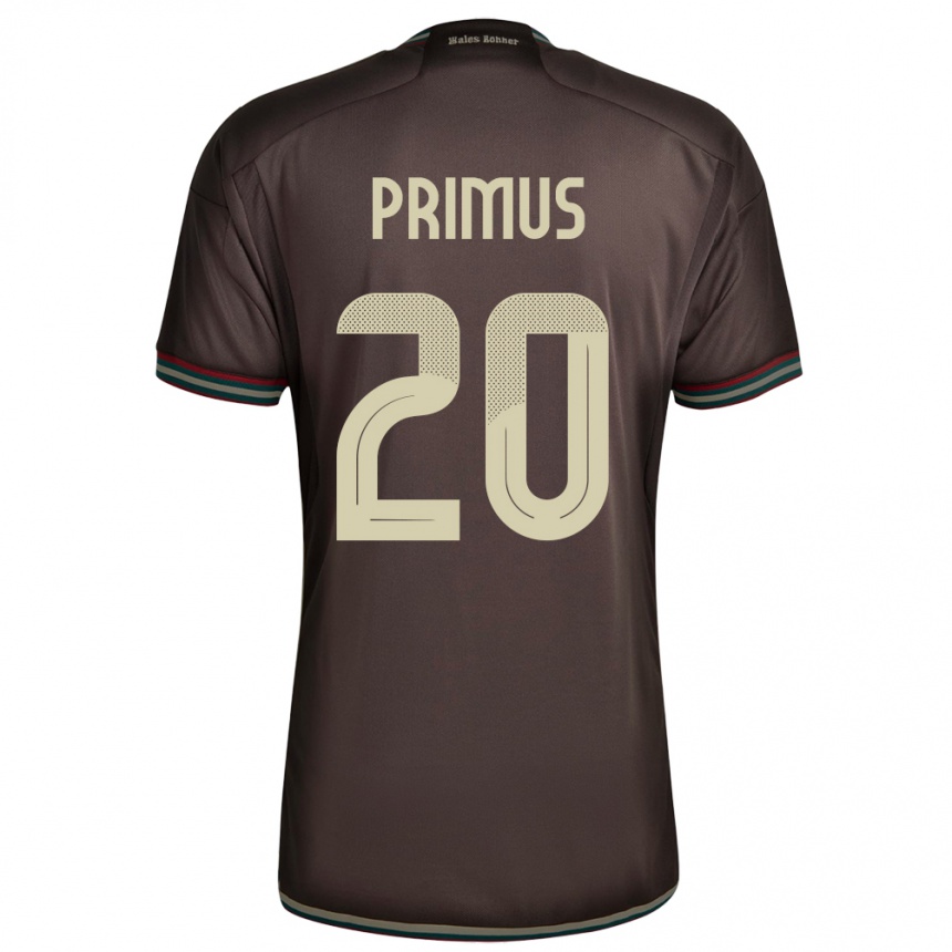 Men Football Jamaica Atlanta Primus #20 Night Brown Away Jersey 24-26 T-Shirt Uk