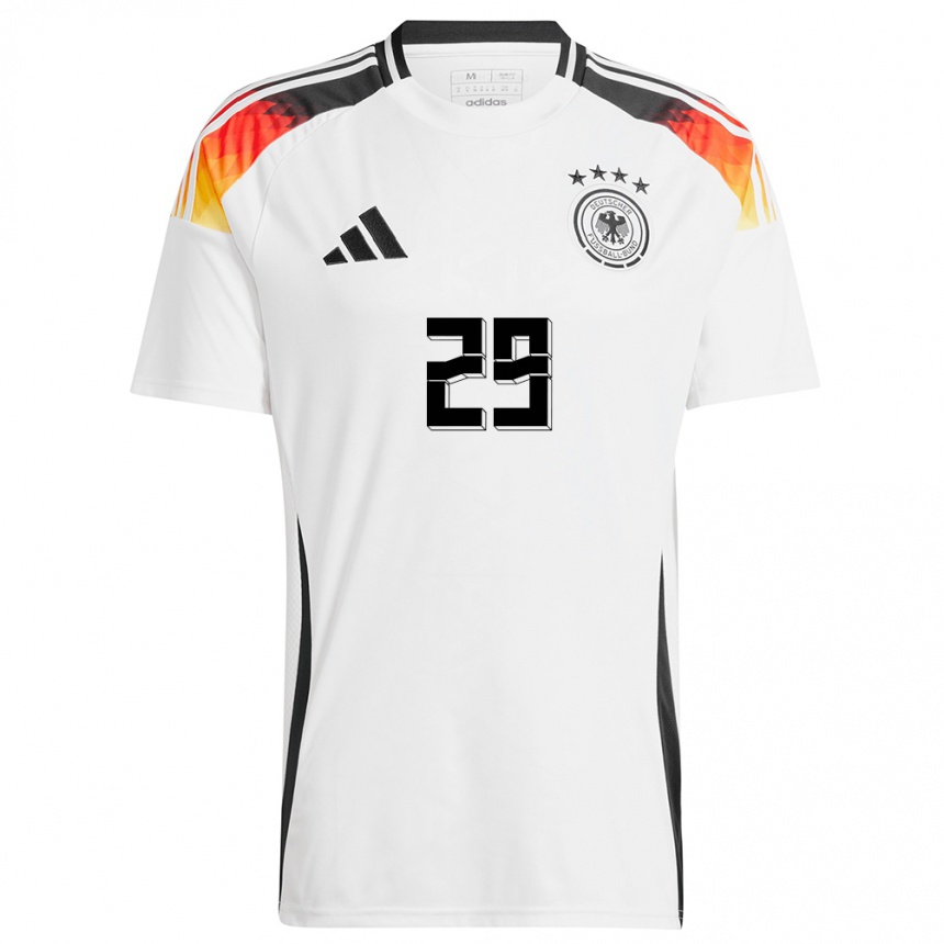 Women Football Germany Selina Cerci #29 White Home Jersey 24-26 T-Shirt Uk