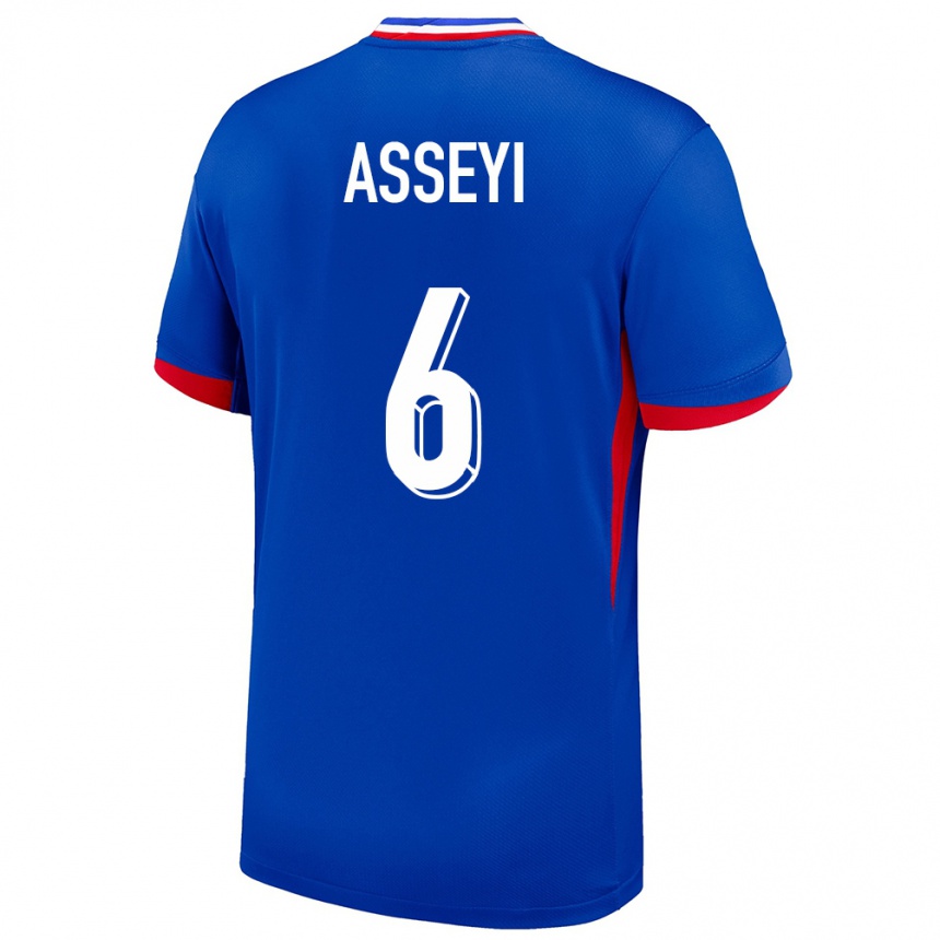 Women Football France Viviane Asseyi #6 Blue Home Jersey 24-26 T-Shirt Uk