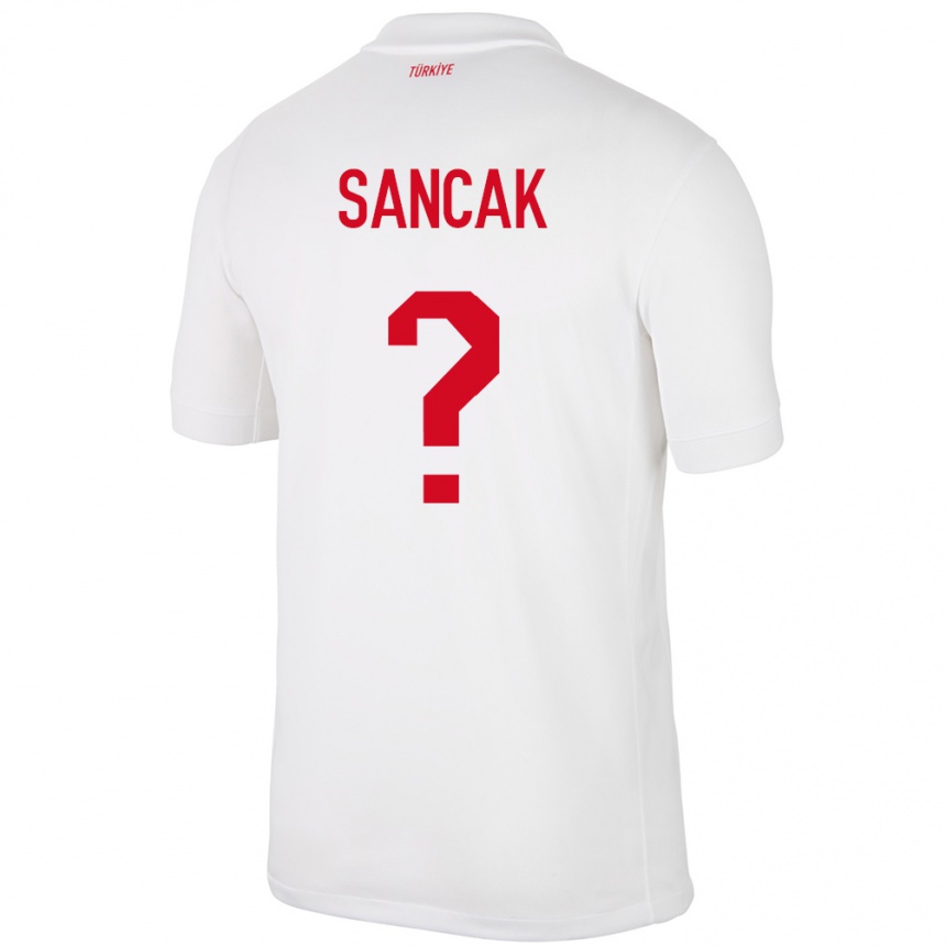 Women Football Turkey Tolga Sancak #0 White Home Jersey 24-26 T-Shirt Uk