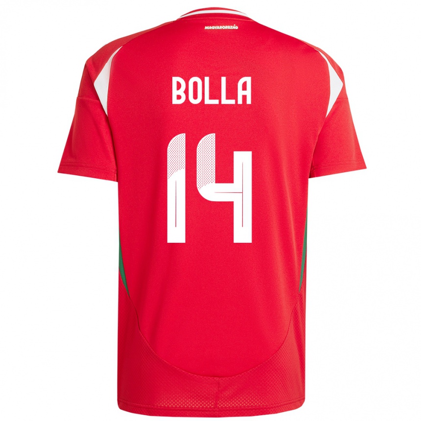 Women Football Hungary Bendegúz Bolla #14 Red Home Jersey 24-26 T-Shirt Uk