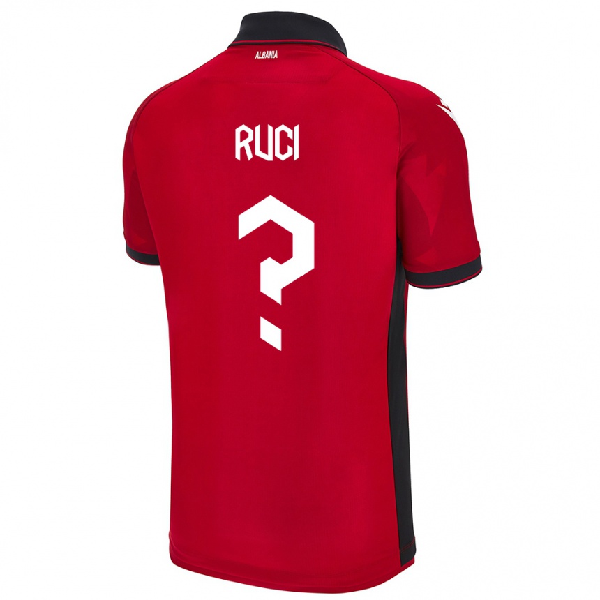 Women Football Albania Orgito Ruci #0 Red Home Jersey 24-26 T-Shirt Uk