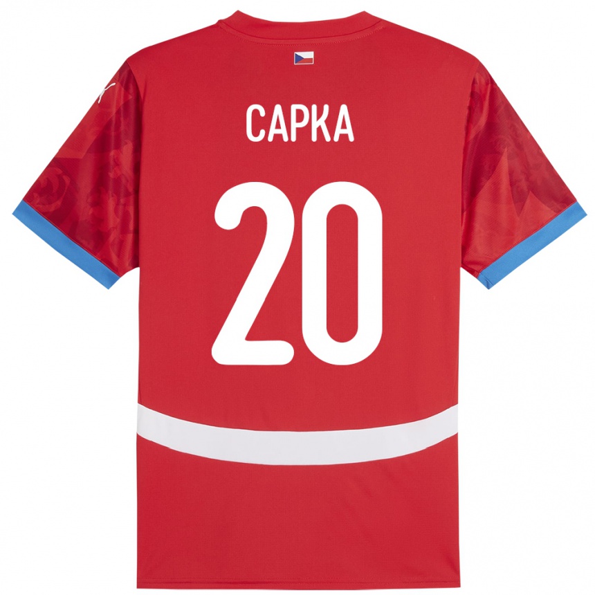 Women Football Czech Republic Filip Capka #20 Red Home Jersey 24-26 T-Shirt Uk