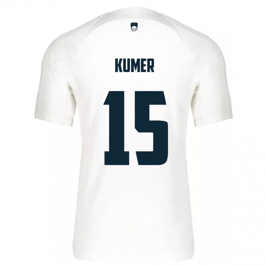 Women Football Slovenia Alin Kumer #15 White Home Jersey 24-26 T-Shirt Uk