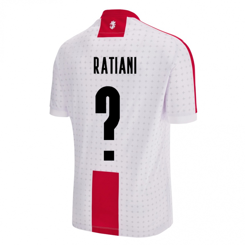 Women Football Georgia Sandro Ratiani #0 White Home Jersey 24-26 T-Shirt Uk