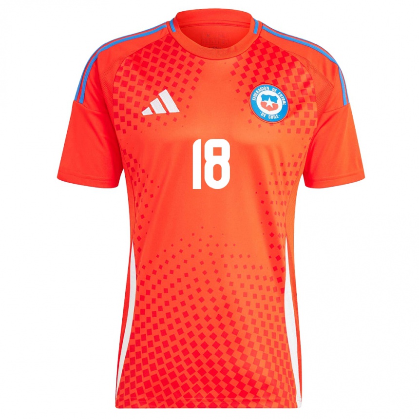 Women Football Chile Camila Sáez #18 Red Home Jersey 24-26 T-Shirt Uk