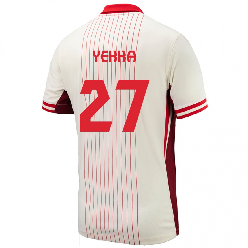 Women Football Canada Sura Yekka #27 White Away Jersey 24-26 T-Shirt Uk