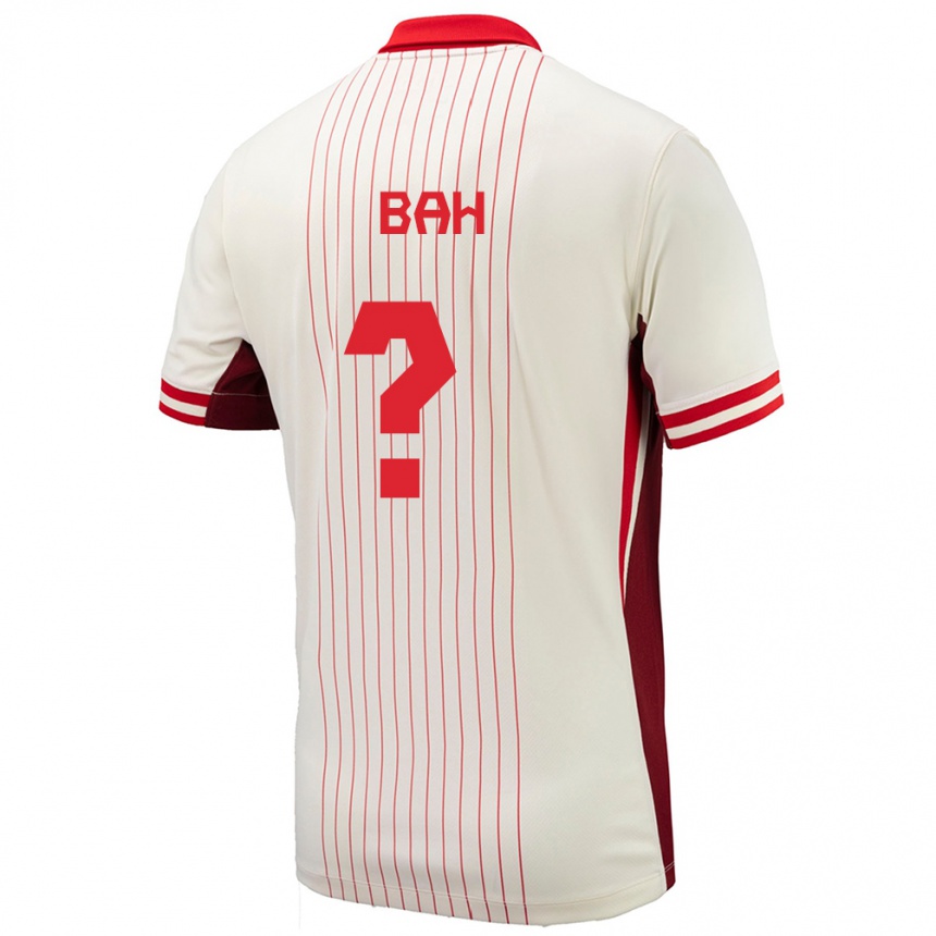 Women Football Canada Elage Bah #0 White Away Jersey 24-26 T-Shirt Uk