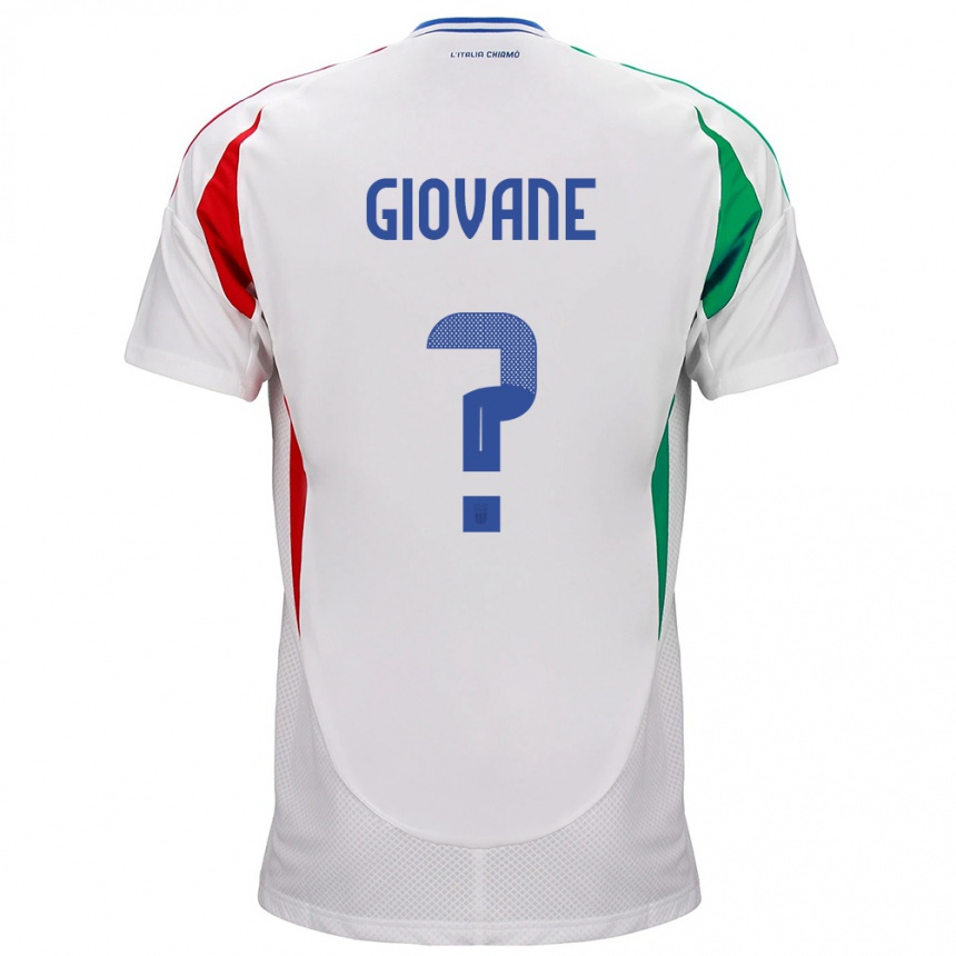 Women Football Italy Samuel Giovane #0 White Away Jersey 24-26 T-Shirt Uk