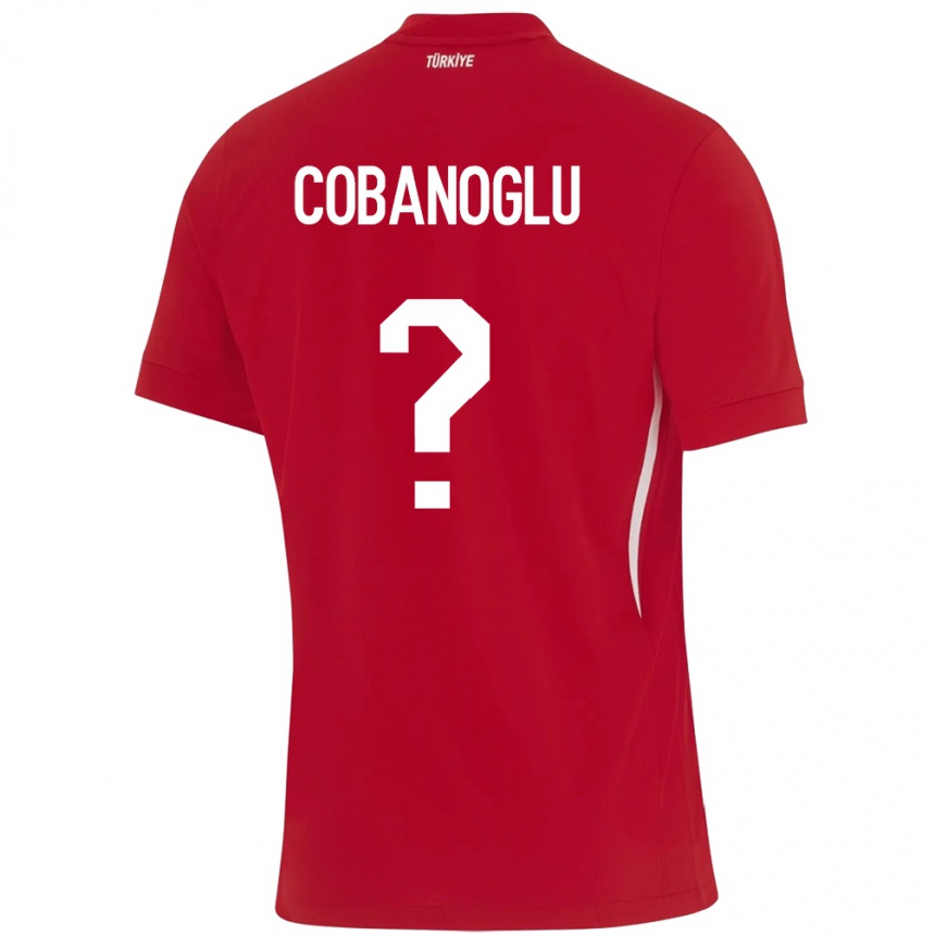 Women Football Turkey Ahmet Çobanoğlu #0 Red Away Jersey 24-26 T-Shirt Uk