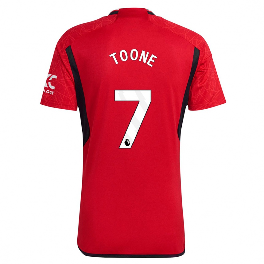 Kids Ella Toone #7 Red Home Jersey 2023/24 T-Shirt Uk