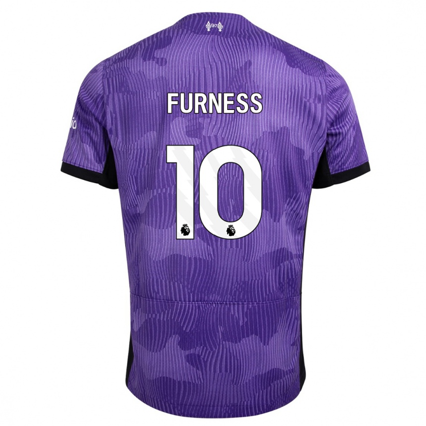 Kids  Rachel Furness #10 Purple Third Jersey 2023/24 T-Shirt Uk