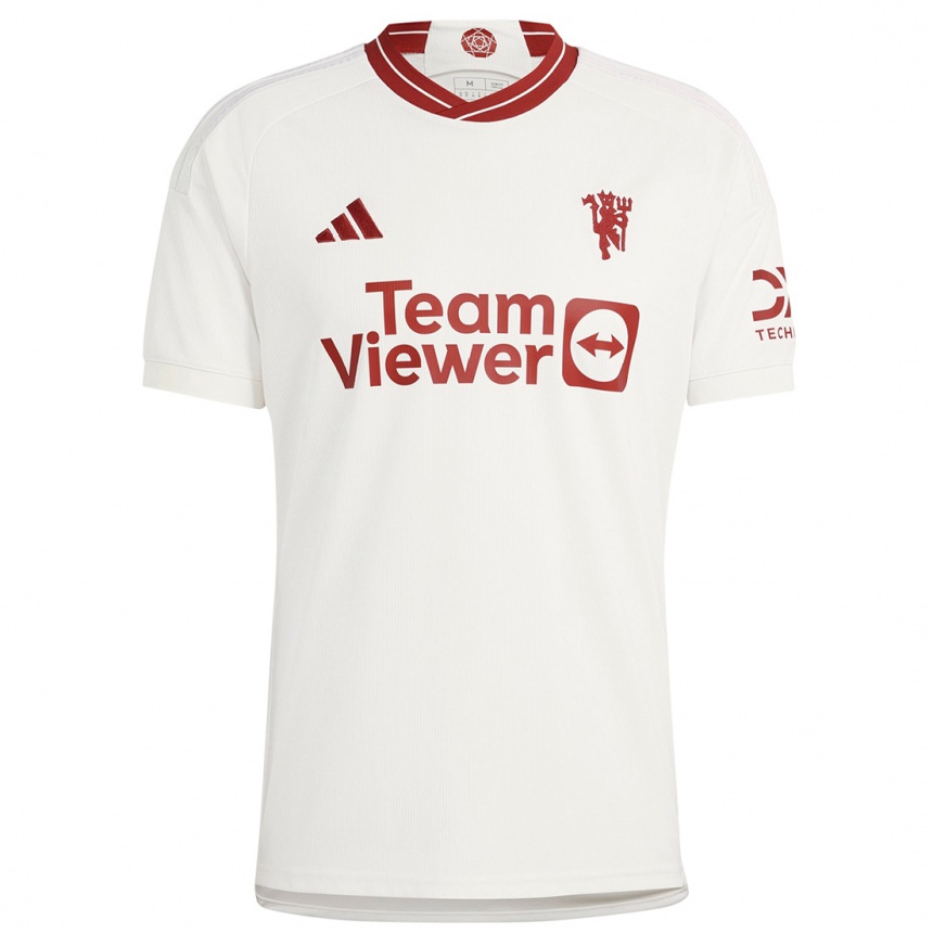 Kids  Axel Tuanzebe #38 White Third Jersey 2023/24 T-Shirt Uk