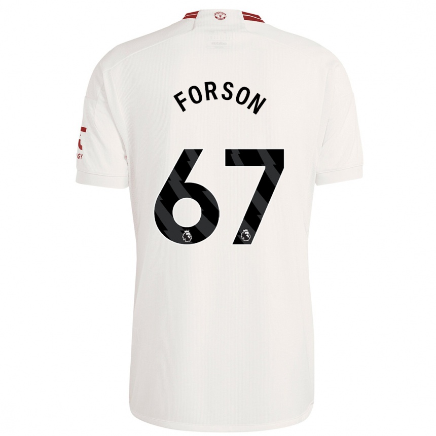 Kids  Omari Forson #67 White Third Jersey 2023/24 T-Shirt Uk