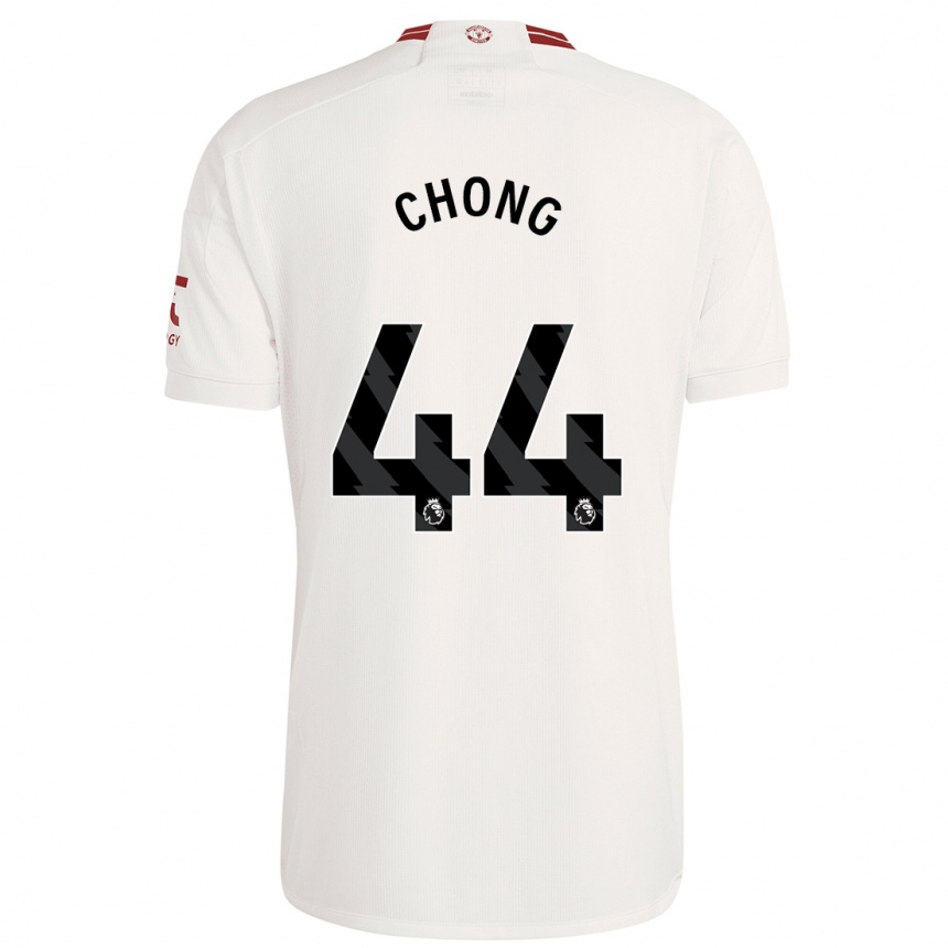 Kids  Tahith Chong #44 White Third Jersey 2023/24 T-Shirt Uk